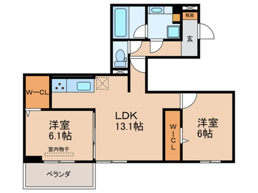 間取図 オリヴォ　フラガンテ