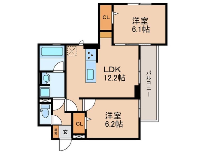 間取図 オリヴォ　フラガンテ