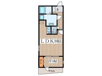 間取図 quador神宮西