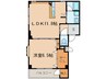 センキ 1LDKの間取り