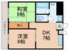 ハイツ　スズキ 2DKの間取り