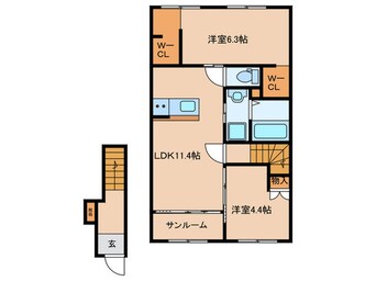 間取図 エイプリル　ハウス