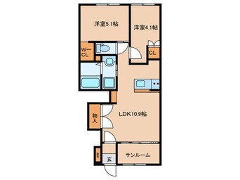 間取図 エイプリル　ハウス