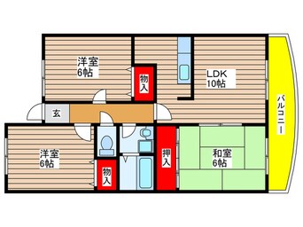 間取図 第２ヒルハイツ浅井