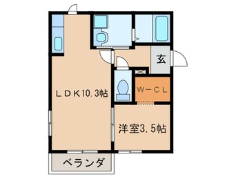 間取図 ＬＵＮＡ　ＣＯＵＲＴ