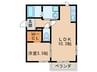 ＬＵＮＡ　ＣＯＵＲＴ 1LDKの間取り