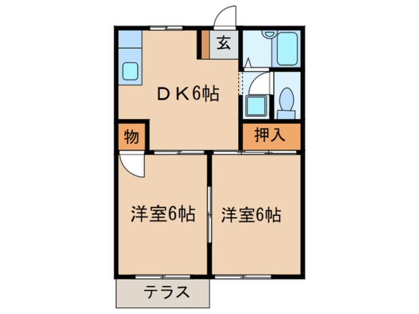 間取図 ハイツ柴山