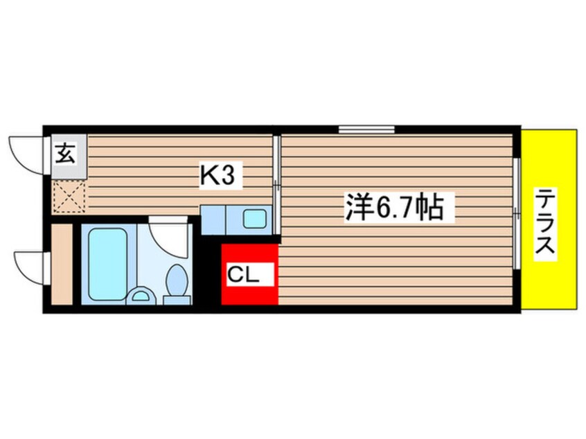 間取図 プチ長池ハイツ