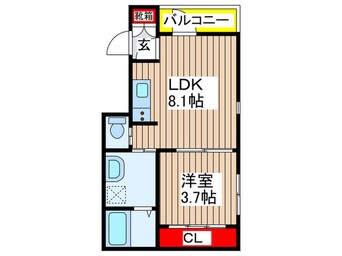 間取図 ボヌール金山