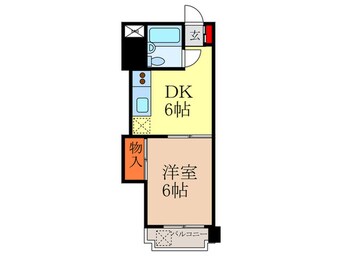 間取図 トーカンマンション千種（607）