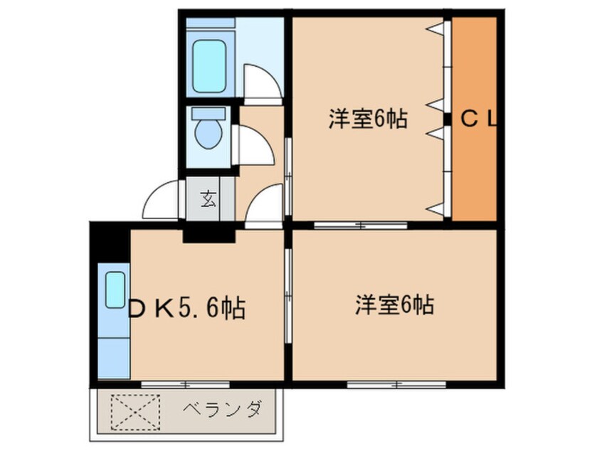 間取図 シャルマン松坂