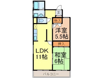 間取図 グランセ－ブル高岳