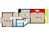 富士ハイツ 2Kの間取り