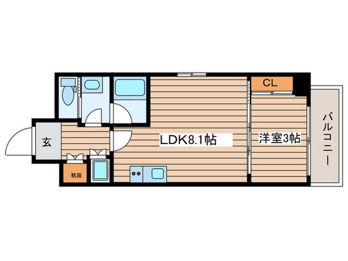 間取り図 リヴシティ泉（1201）
