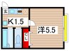 ユニハウス八事館 1Kの間取り