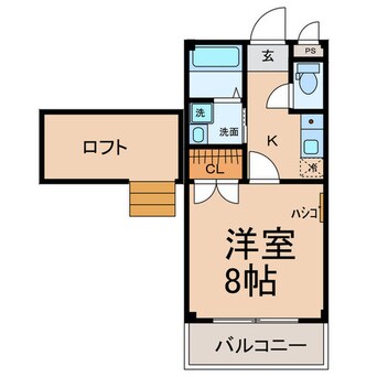 間取図 コーポ桜井 Ａ