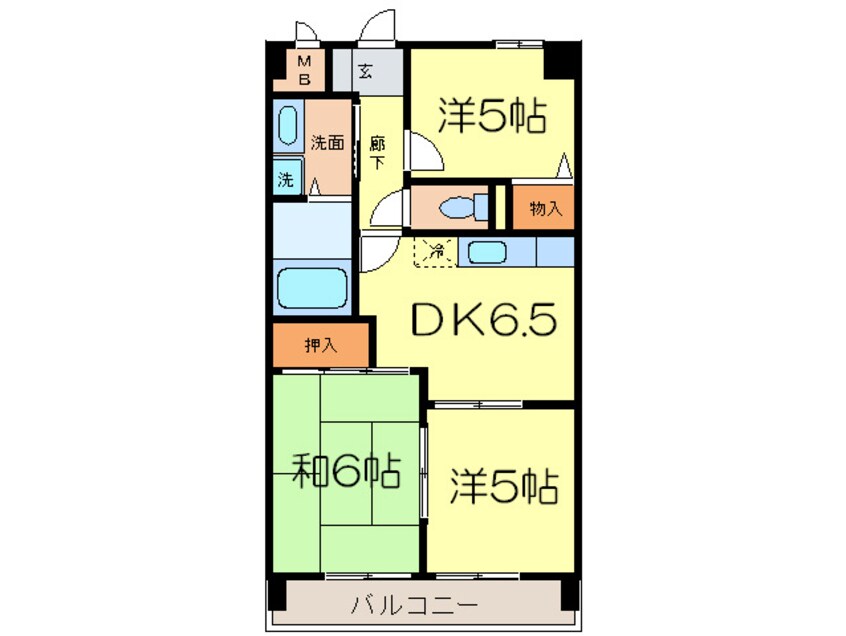 間取図 エクセルハイツ尾頭橋