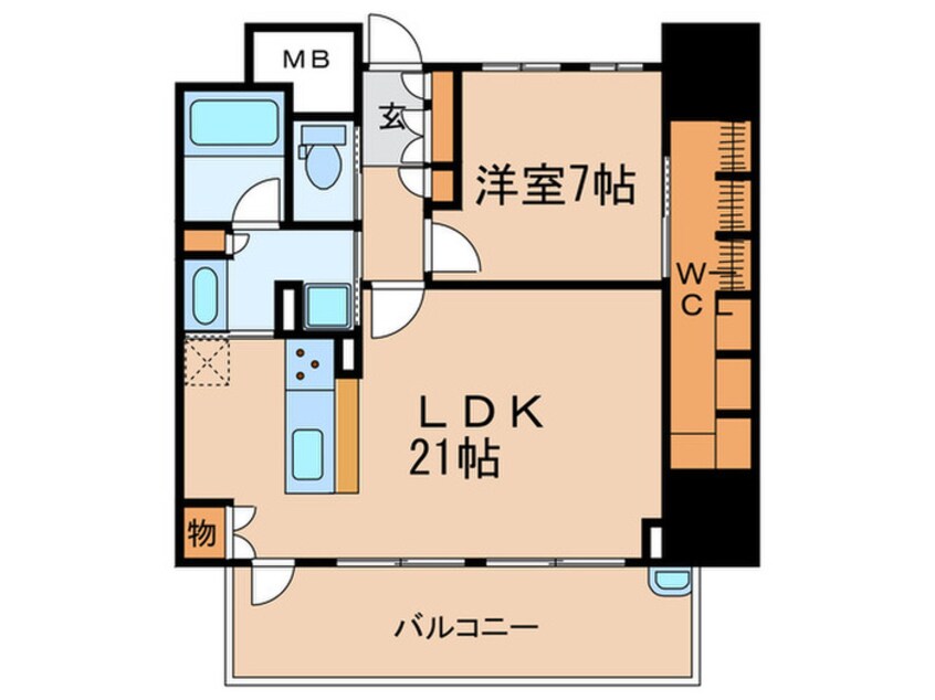 間取図 プレサンスロジェ豊田ＣＬ(1003)