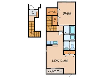 間取図 オークフォレスト明和Ⅴ