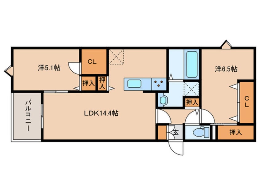 間取図 ブルームひまわり
