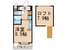 サンことひらＢ棟 1Rの間取り