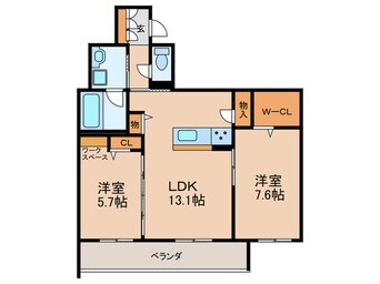 間取図 シャーメゾン　リオクレール