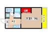 ブリーズ２ 1Kの間取り