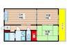 サンメゾン平針 2DKの間取り