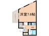ララハート 1Kの間取り