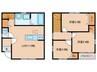 岡崎南公園前戸建賃貸A棟 3LDKの間取り