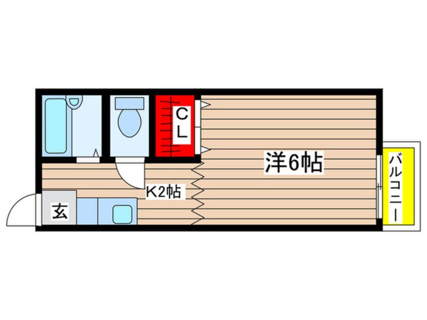 間取図 チェリ－ハイツ