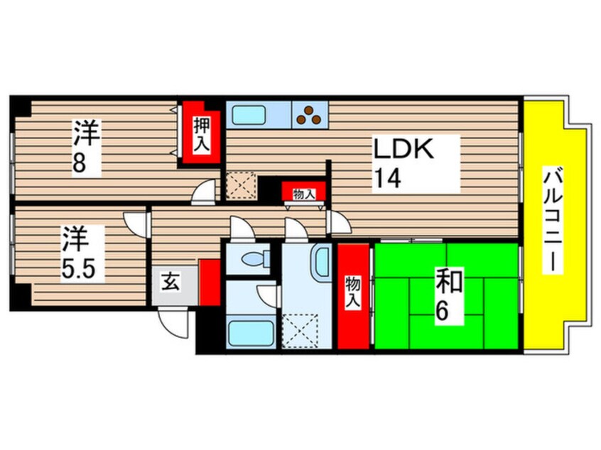 間取図 大藤ハイツ