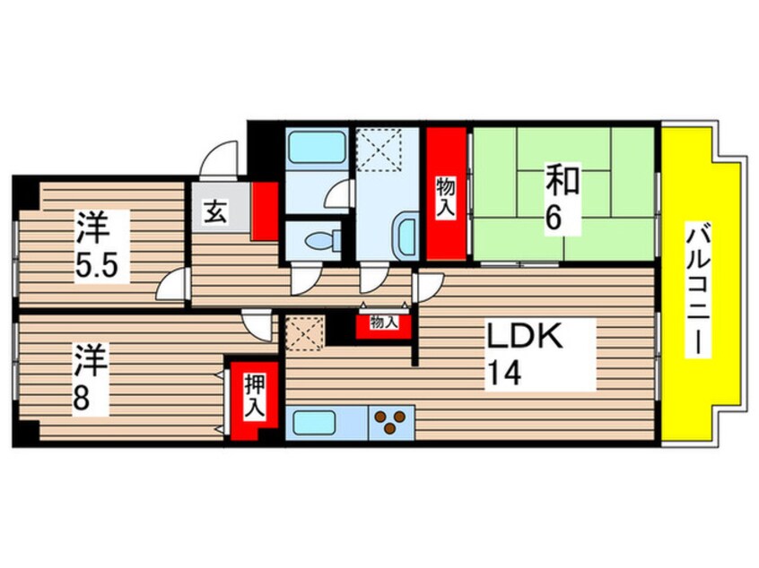 間取図 大藤ハイツ