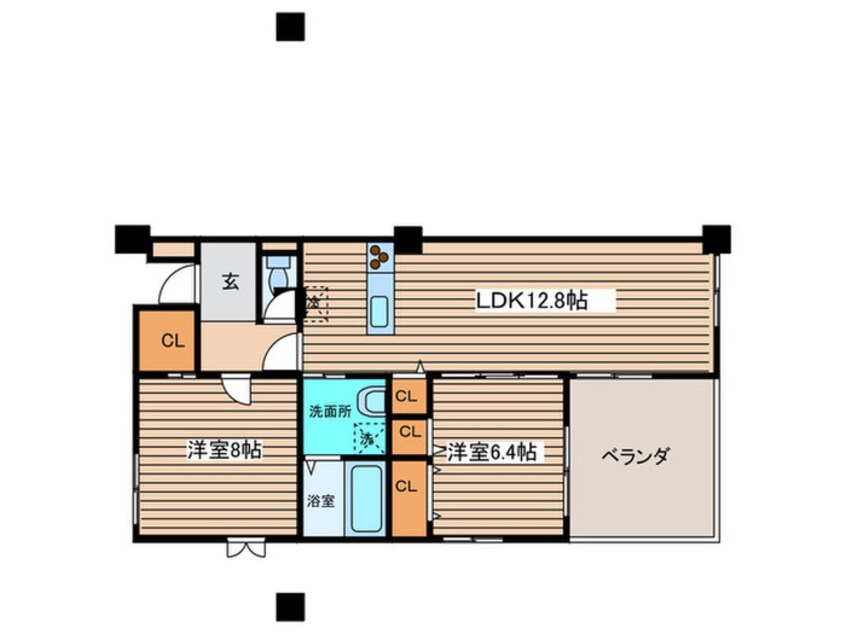 間取図 ＡＲＫ　ＰＬＡＴＺ