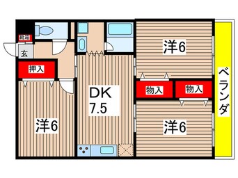 間取図 シティガーデン五軒家