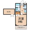 コーポ桜井Ｂ 1Kの間取り