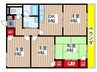 タウンハウス川名 4DKの間取り