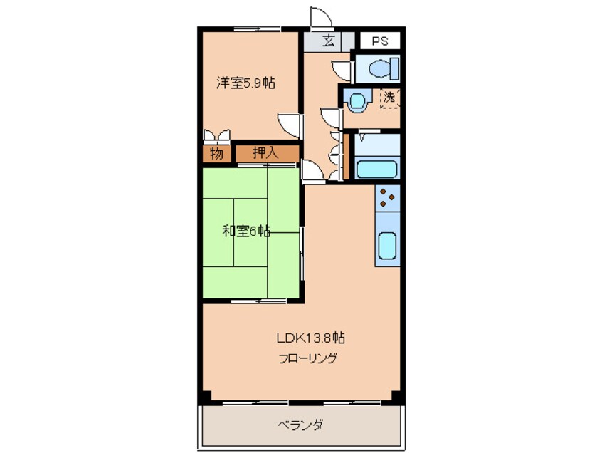 間取図 スカイハイツ野田