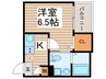 CRASTINE弥生町A棟 1Rの間取り
