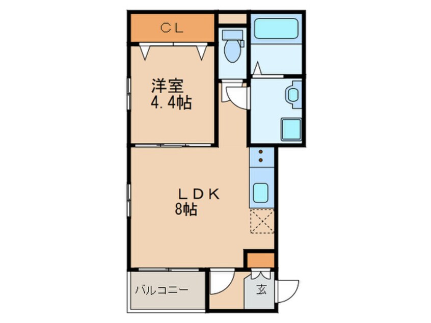 間取図 ハーモニーテラス新道