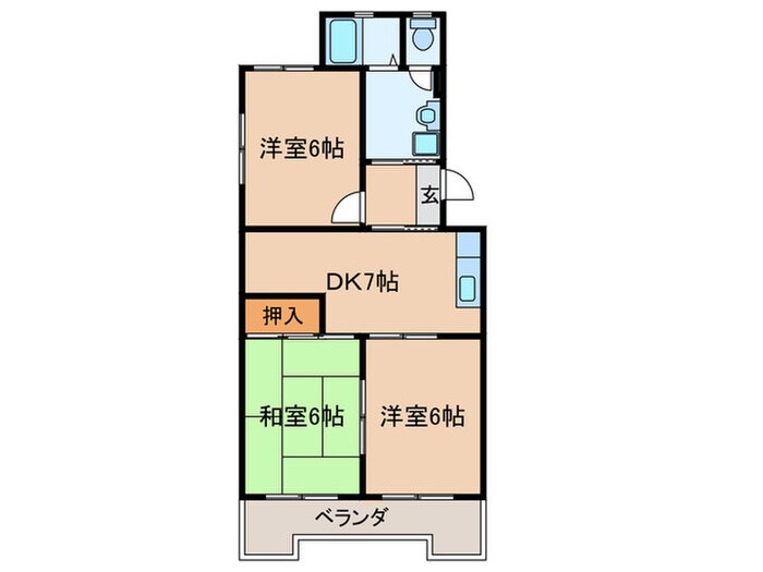 間取り図 野白ガ－デンハイツ