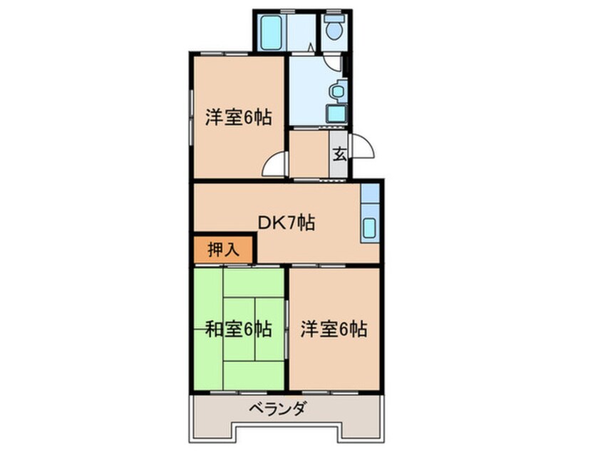 間取図 野白ガ－デンハイツ