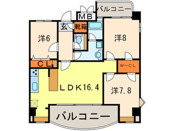 間取図 サニ－ストン瑞穂