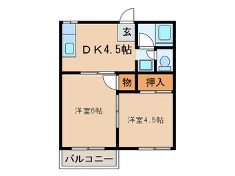 間取図 フォ－ブル真能