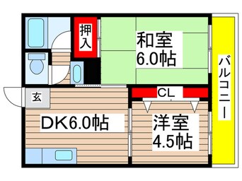 間取図 名探第１記念橋ビル(708)