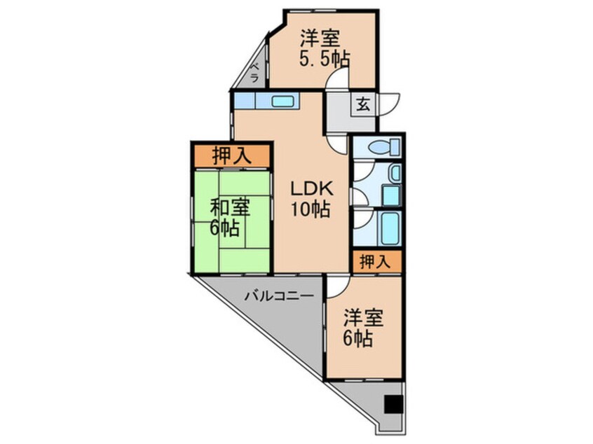 間取図 スカイパ－ク一社