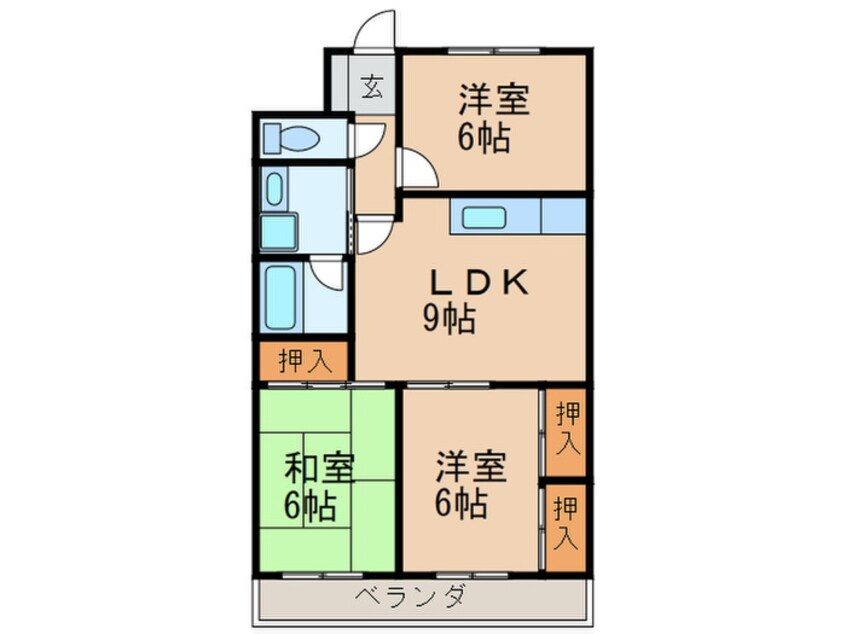 間取図 スカイパ－ク一社