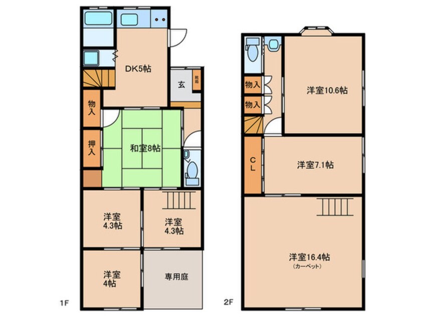 間取図 守山借家