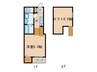 LALA FLAT ATSUTA KIRITOCHOU 1Kの間取り