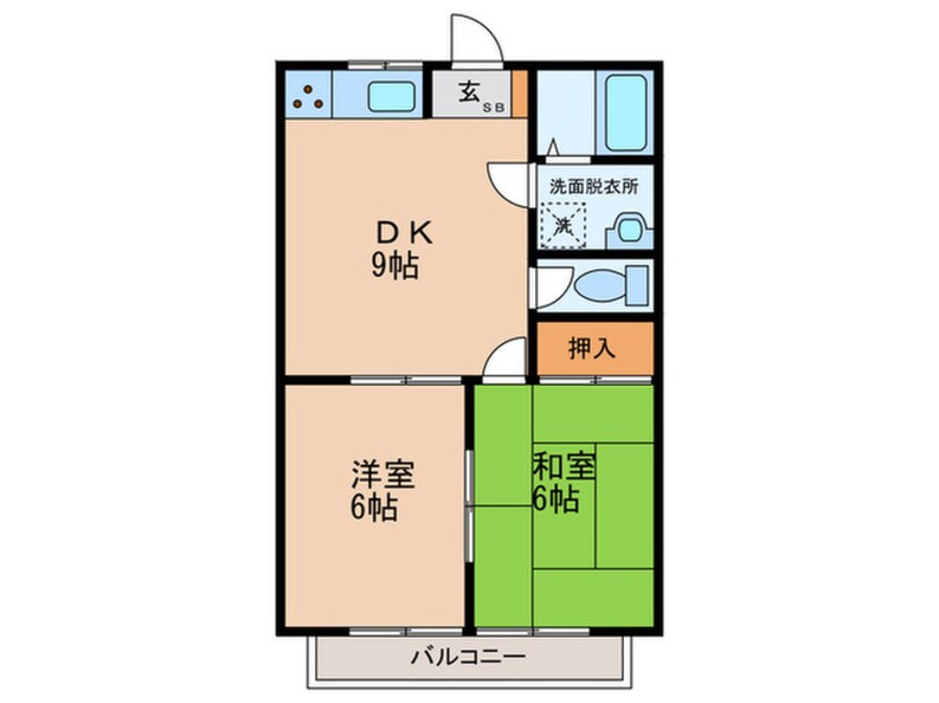 間取図 コーポラスノベルティＣ棟